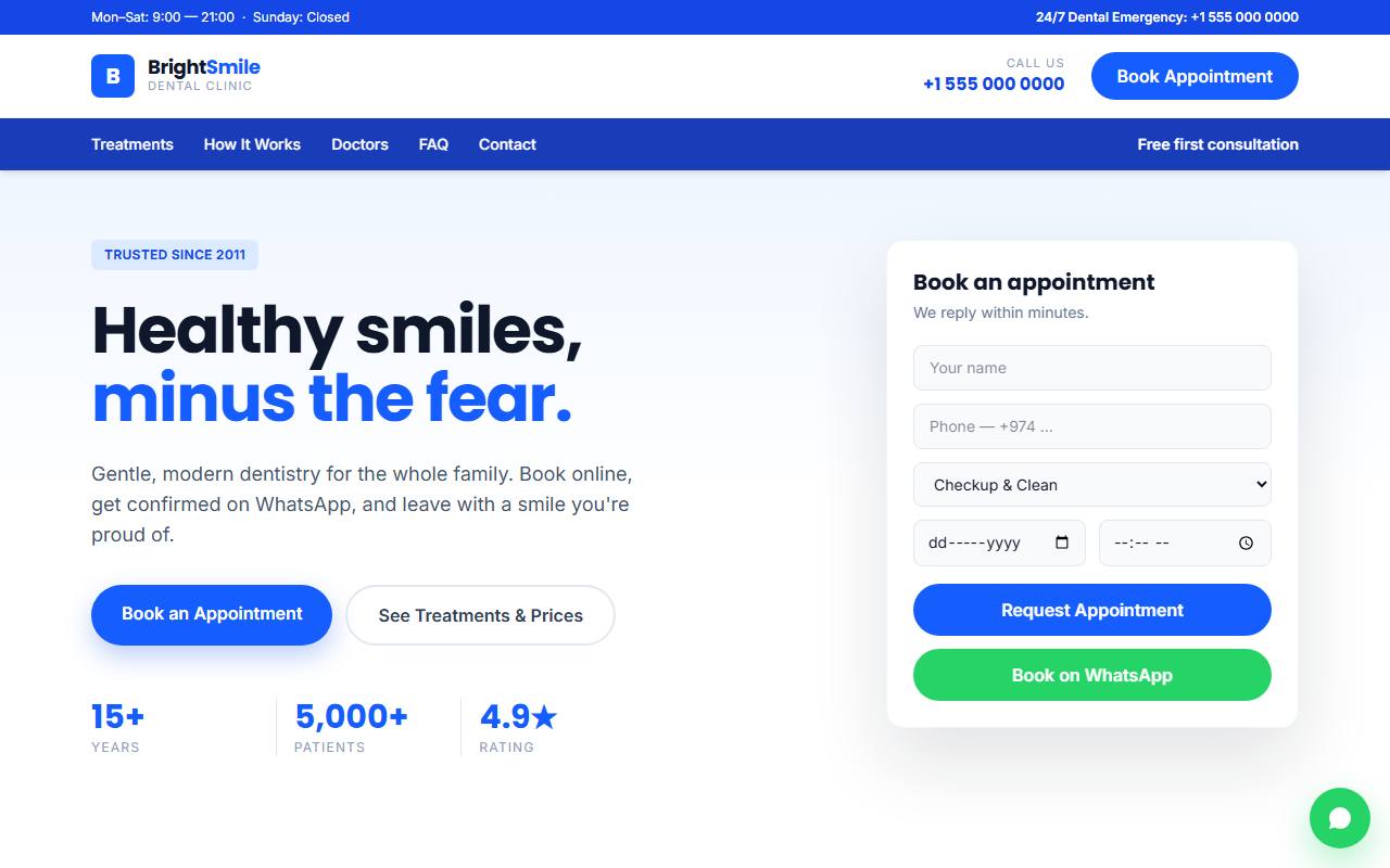 BrightSmile dental demo