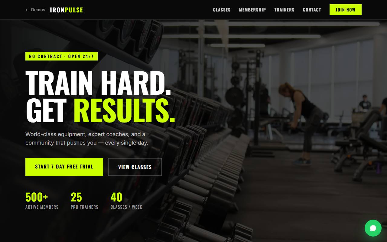IronPulse gym demo