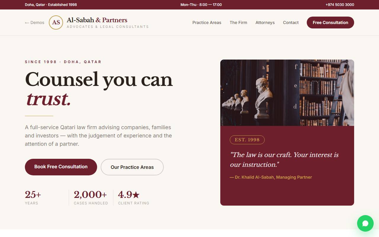 Al-Sabah law firm demo