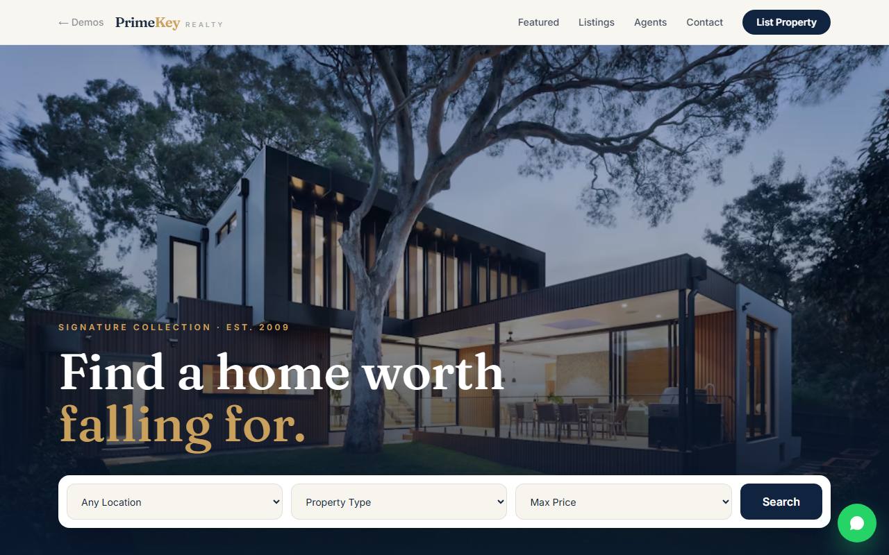 PrimeKey Realty demo